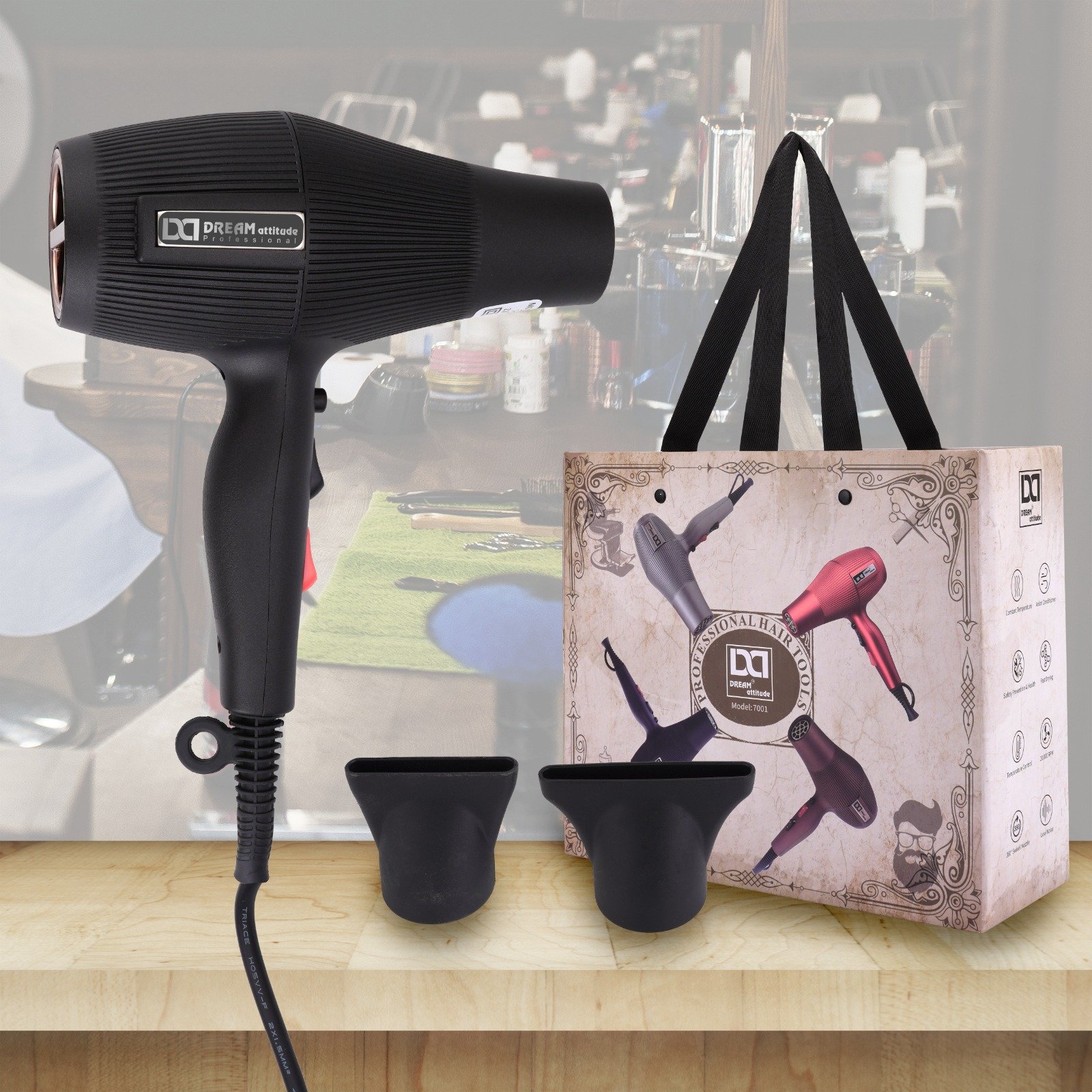UNBREAKABLE HAIR DRYER [MODEL NO:7001] - Image 8 - NR Beauty World